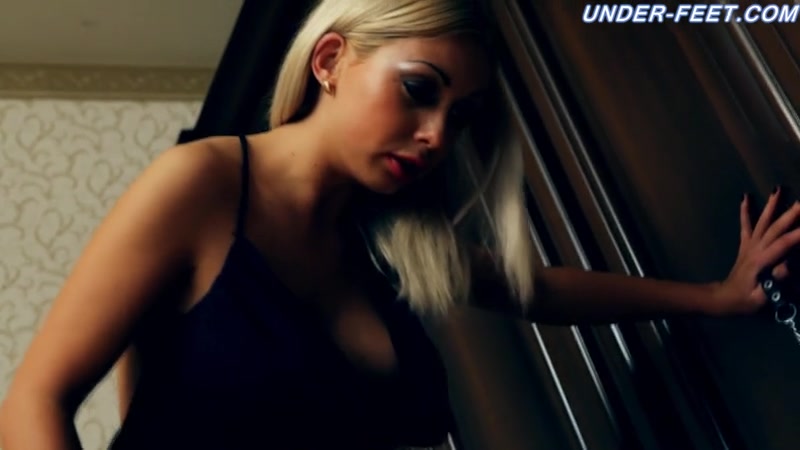 Hot blonde trampling